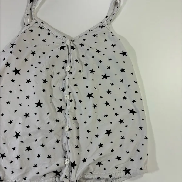 Starry White Tank Top Size M - Image 2
