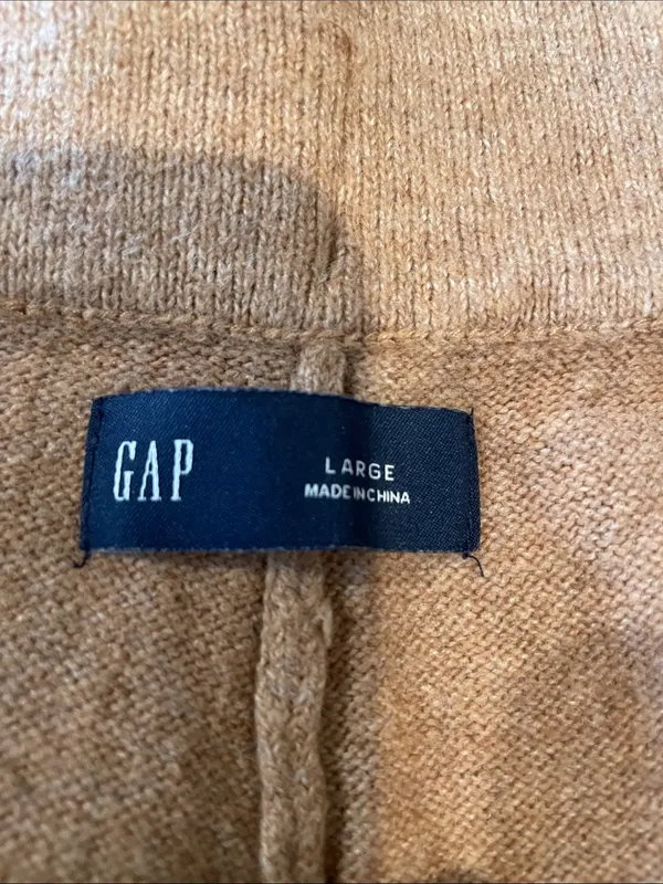 GAP Softest Sweater Sweats Pants Pull On Wide Leg in Camel Tan Size L - Image 8
