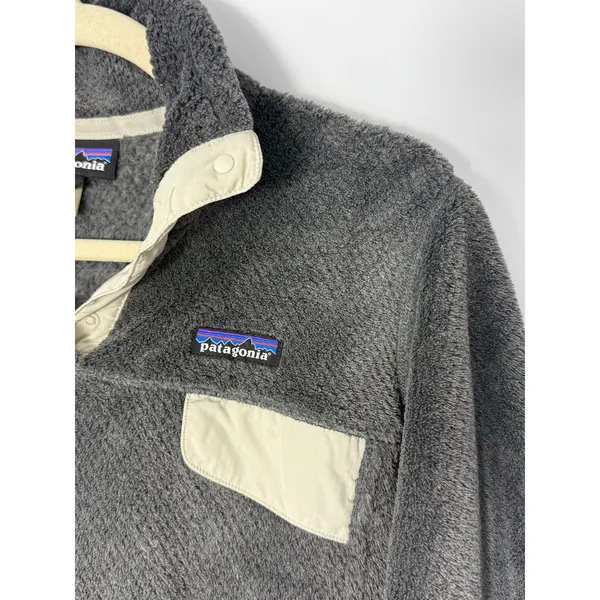 Patagonia Women’s Re-Tool Snap-T Pullover Gray Fleece Size Small Outdoors Fall - Image 3