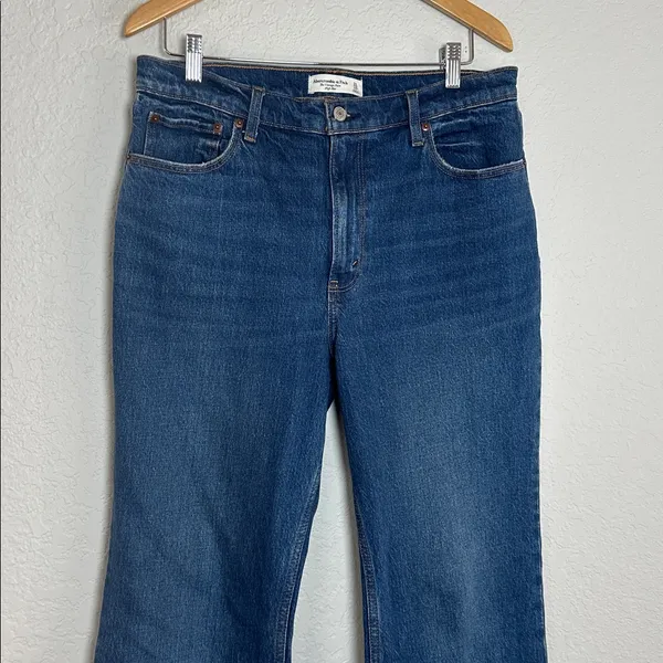 Abercrombie & Fitch Blue Vintage Flare High Rise Jeans Size 31 / 12 Y2K Classic - Image 3
