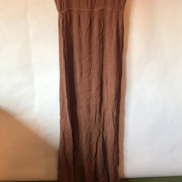 Forever 21 High Neck Chestnut Crepe Maxi Dress - Image 2