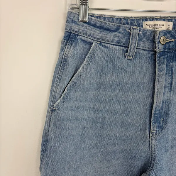 Abercrombie & Fitch The '90s Relaxed Jean High Rise Cargo Curve Love 27/4 Long - Image 5