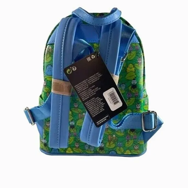 Loungefly Disney Pixar A Bug's Life Mini Backpack PT Flea Charm NWT Green - Image 2