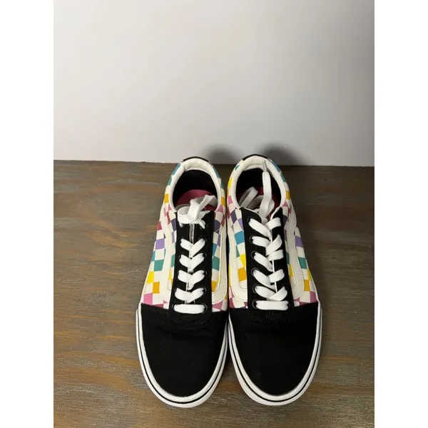 Vans Ward Low Top Sneakers Checkerboard Pastel Women's 6.5 - Image 7