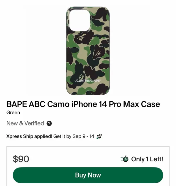 BAPE Camo iPhone 14 Pro Max Case - Image 4