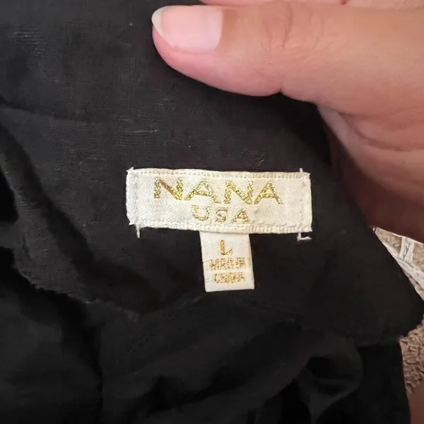 NWOT Nana black linen‎ blazer Large Black - Image 9