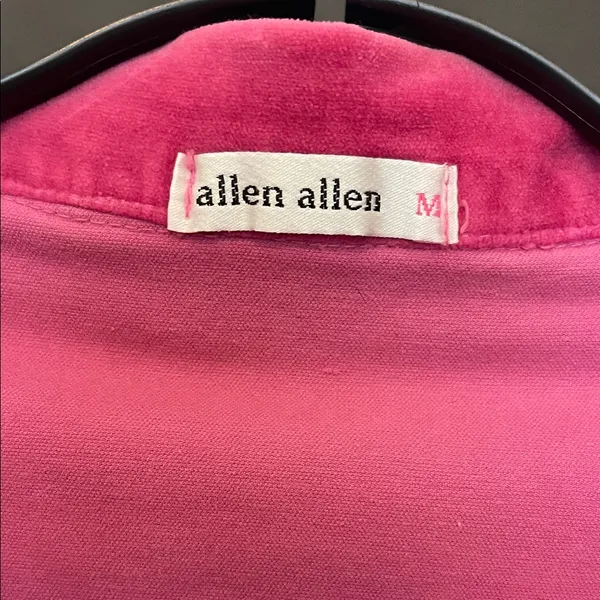 Allen Allen Fuschia Pink Velvet Blazer - Image 2