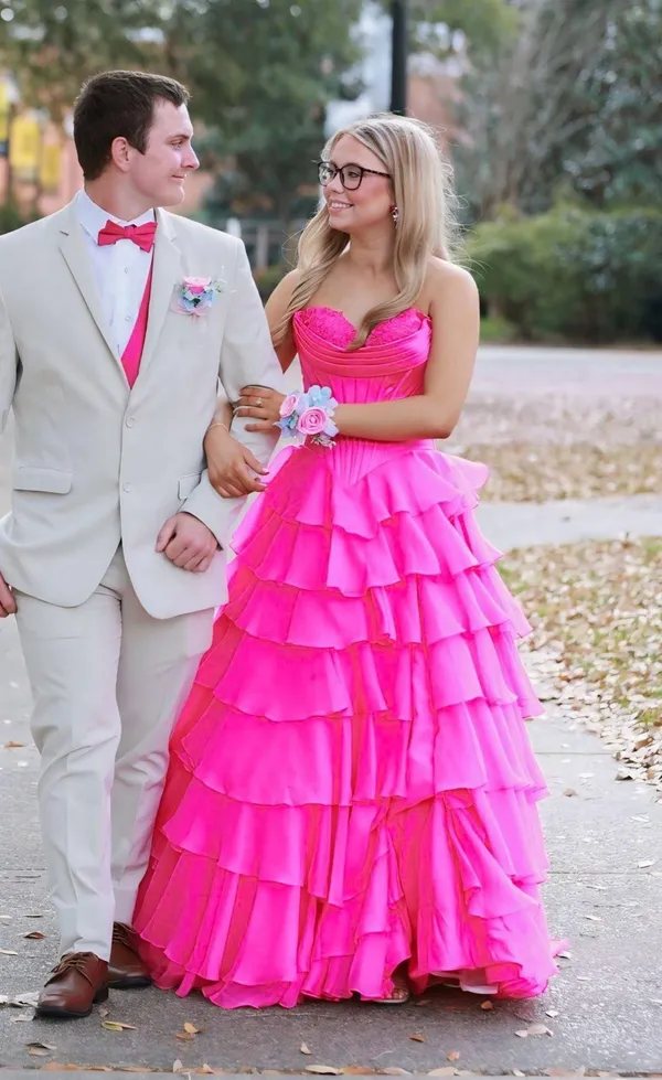Sherri Hill Prom Dress Pink - Image 5