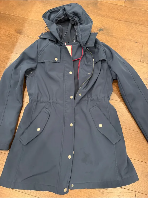 Tommy Hilfiger Jacket Women’s Small Blue Hooded - C27 - Image 7