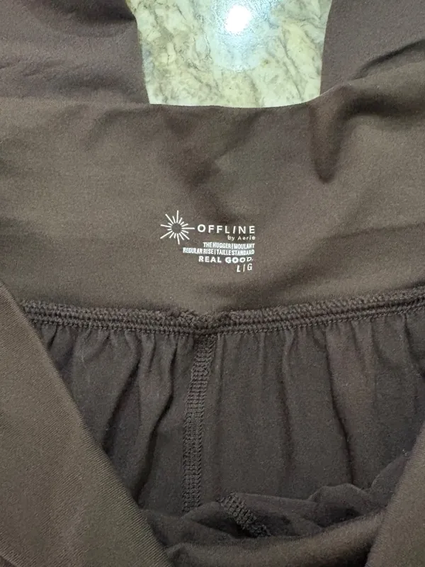 Offline by Aerie The Hugger Go With The Flow Super Wide Leg Pant With Slit - Image 2