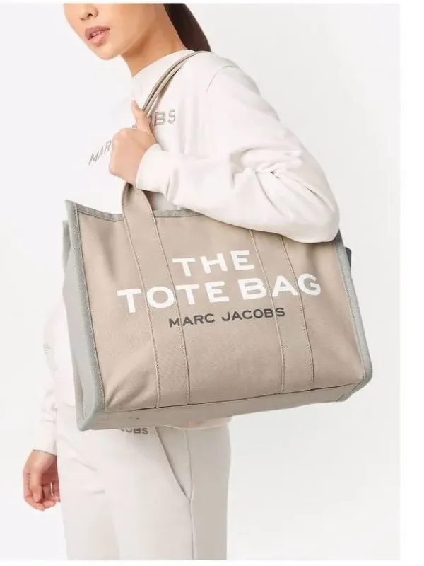Marc Jacobs The Tote Bag Color-block Large Tote Bag - Beige Multi - Image 3