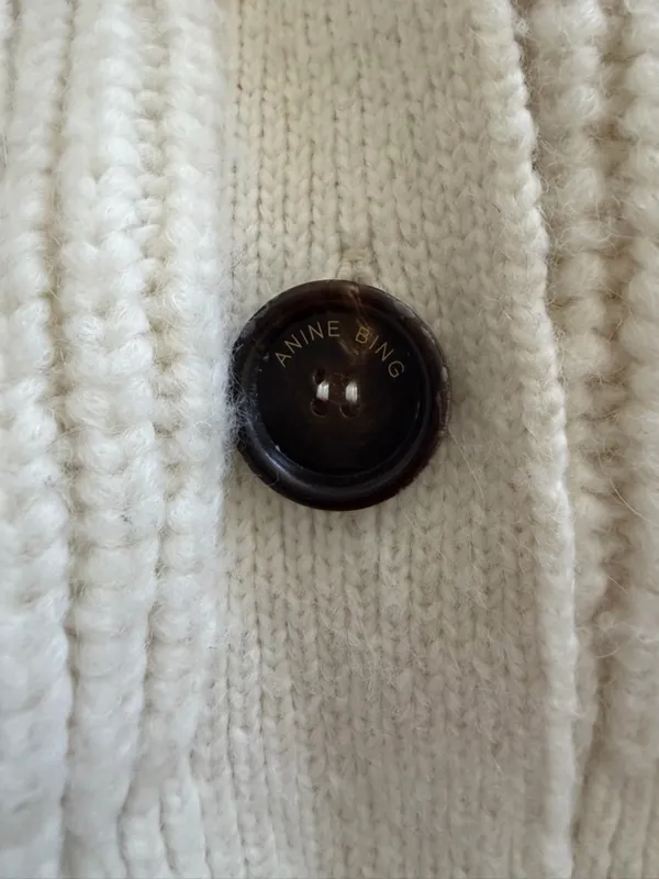 Anine Bing Maxwell Cardigan Size Large Wool Oversized - Image 3