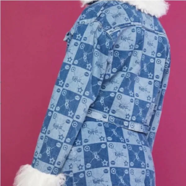 Dolls kill Bratz denim & faux fur jacket - Image 3