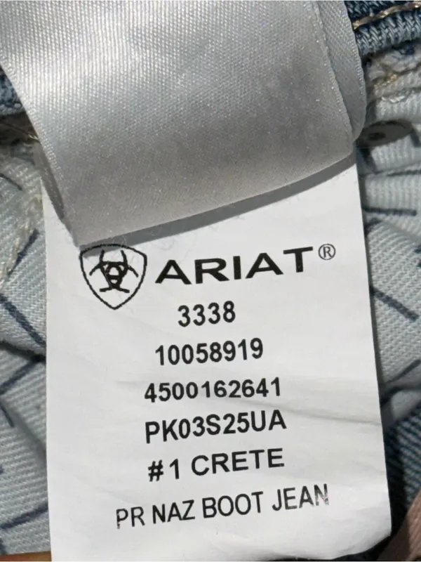 Ariat Perfect Rise Naz Boot Cut Blue Jeans Sz 26 R 10058919 Cowgirl Western EUC - Image 10