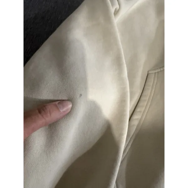 Comfrt Unisex Beige Hoodie Sz M Comfortable Cozy Relax - Image 5