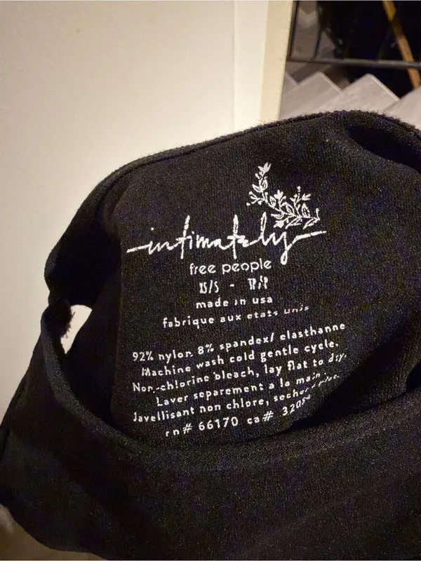 Free people Black Women's Cropped Tank Top, size XS/s - Image 2