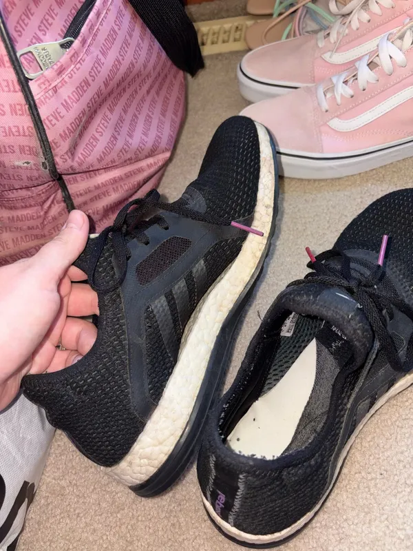 Adidas Black Knit Running Sneakers - Image 4