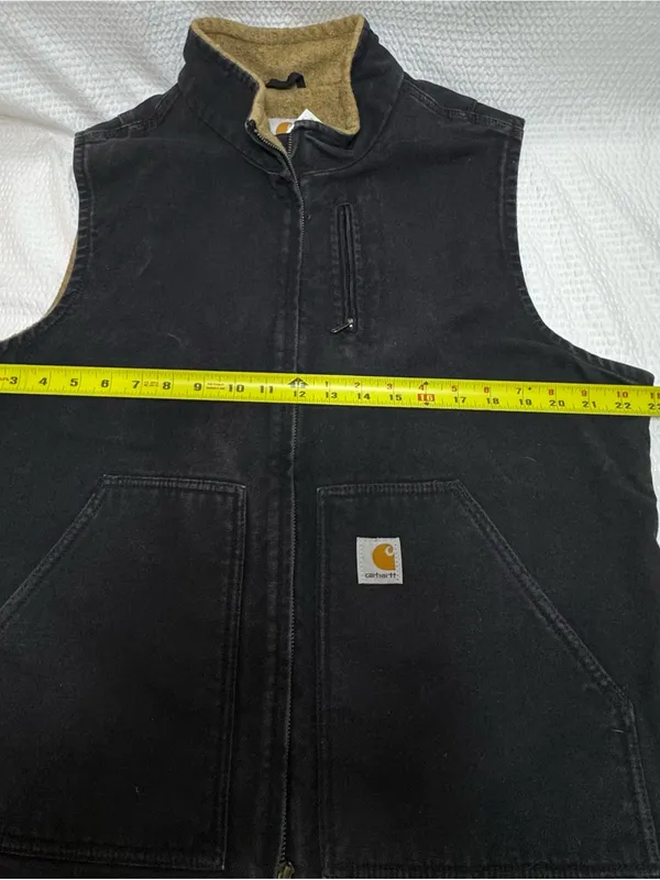 Carhartt Black Quilted-Lined Canvas Vest - Image 10