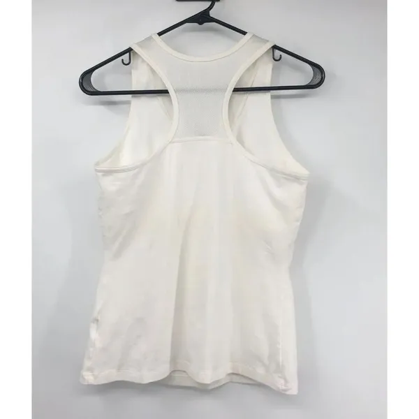 Racerback Tank Top Womens M (8/10) Used White Casual - Image 2