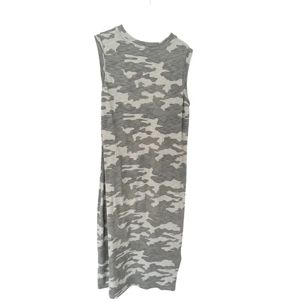 Universal Thread Camo Sleeveless Maxi Dress Small 100% Cotton Casual Tank Dress - Image 3