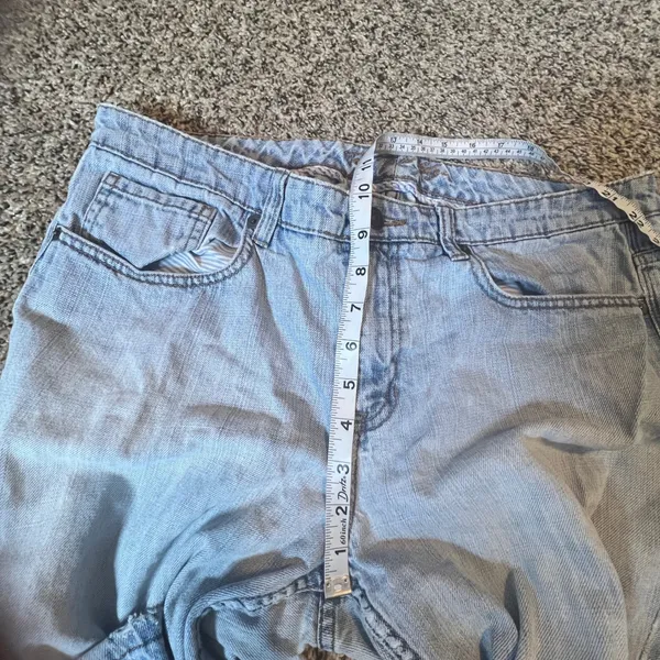 Vintage‎ Tommy Hilfiger Women Light Wash Distressed Flare Jeans Size 14R - Image 7