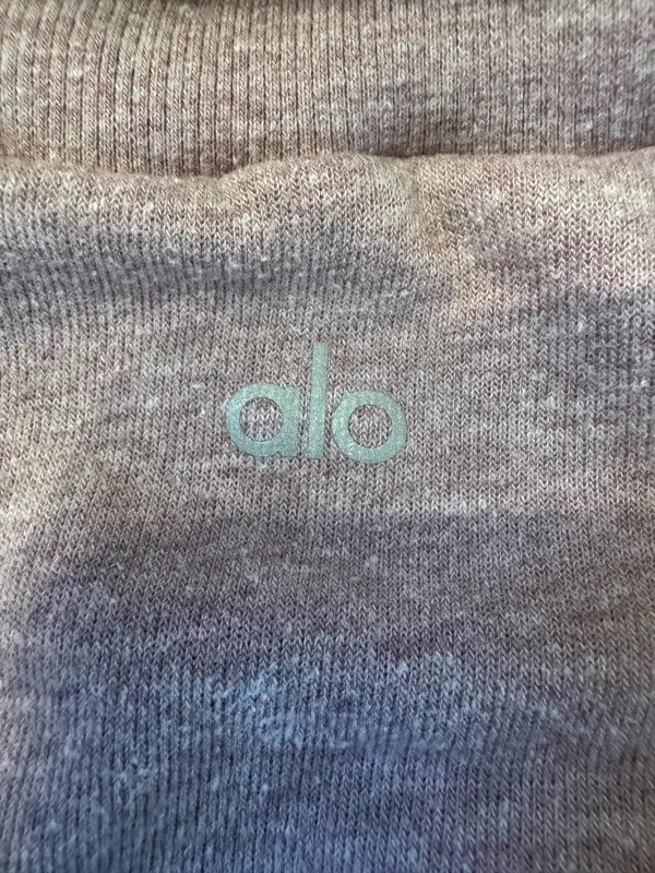 Alo Size XS Smoky Quartz Heather Cozy Funnel Neck Pullover Sweatshirt - Image 3