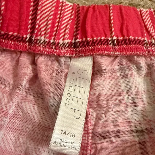 Cacique Breast Cancer Awareness Pajama Shorts Set - size 14/16 - Image 8