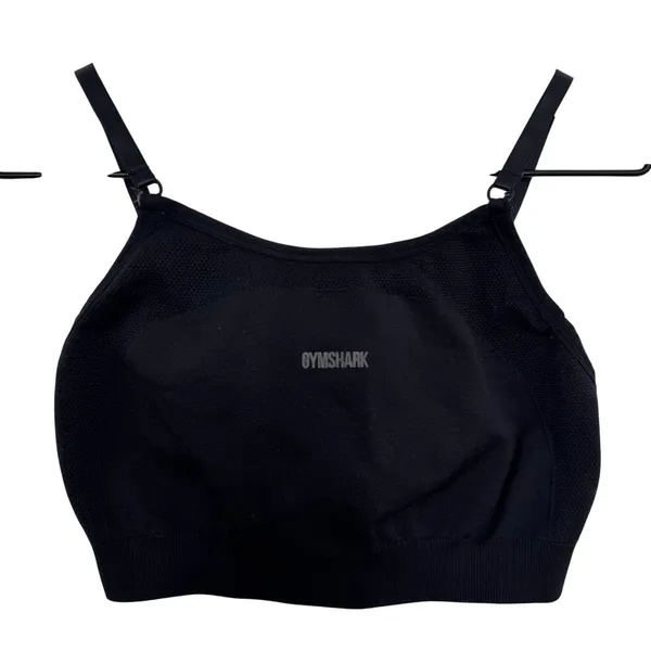 Gymshark Flex Strappy Sports Bra Black Gray Size Small - Image 3