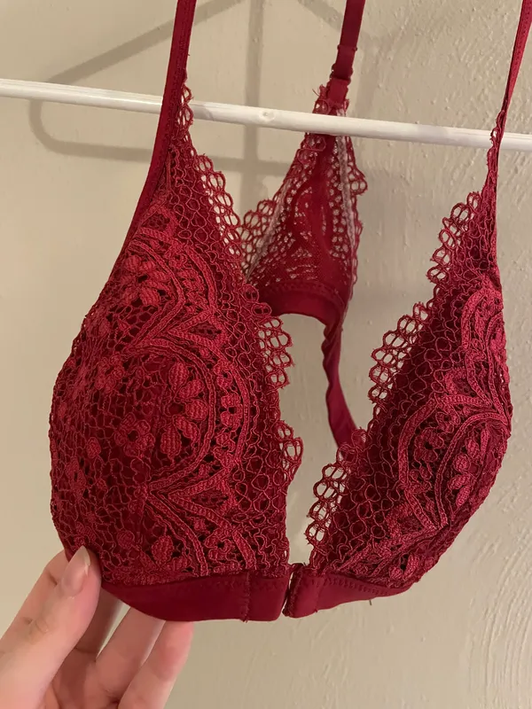 Victorias Secret Red Lace Bralette - Image 2