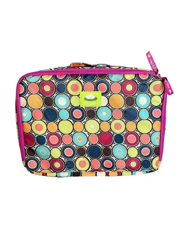 Lily Bloom Laptop Travel Bag Multicolor Circle - Image 3