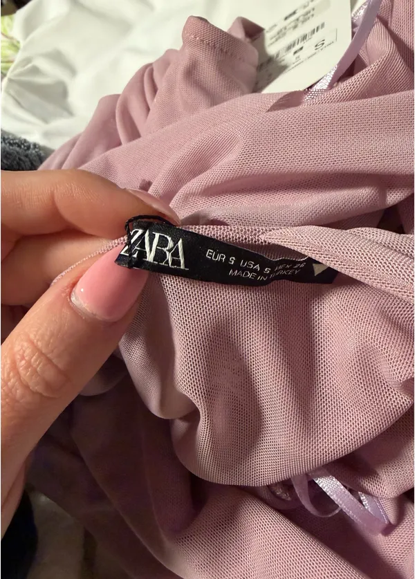 ZARA Asymmetrical Top - Lilac - Image 6