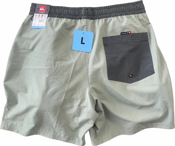 : Quiksilver Men’s Swim Shorts Size L – Gray Two-Tone - Image 2