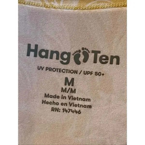Hang Ten Women’s Yellow Beach Soft Floral Pocket Long Sleeve UPF 50+, Size Med - Image 3