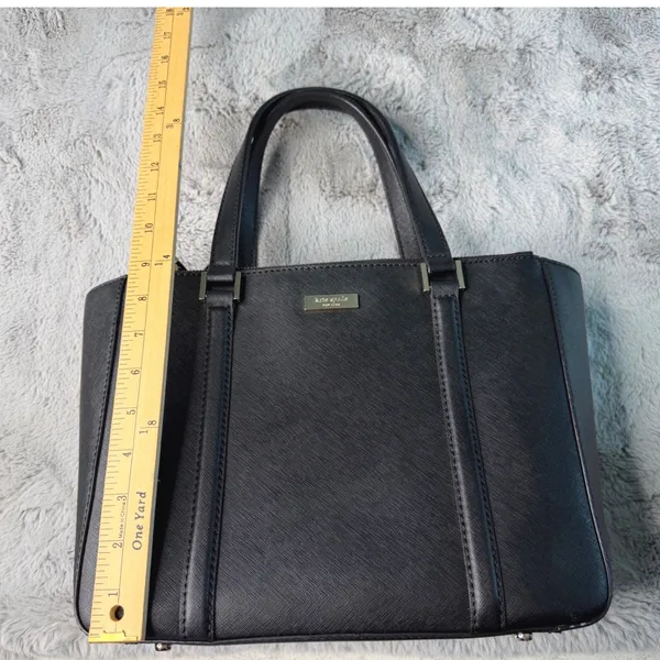 Kate Spade Cadence Black Saffiano Leather Tote Handbag WKRU4074 - Image 4