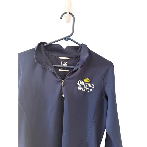 Cutter & Buck Womens Navy Corona Hard Seltzer Quarter Zip Pullover DryTec M Golf - Image 2