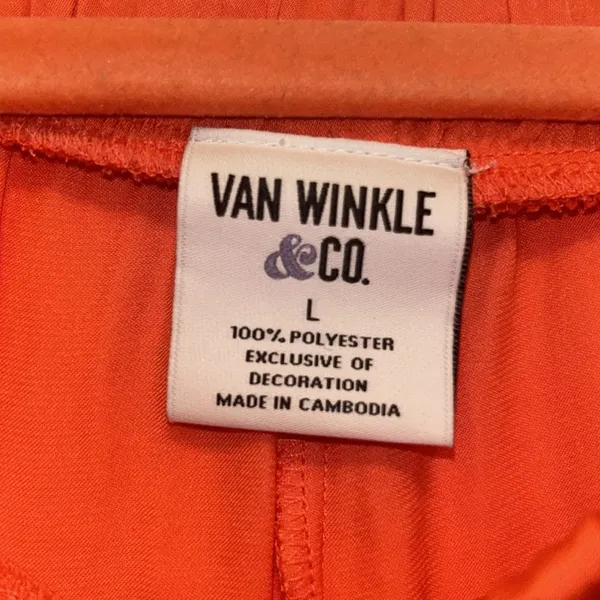 Van Winkle & Co. sleep shorts Orange Size L - Image 4