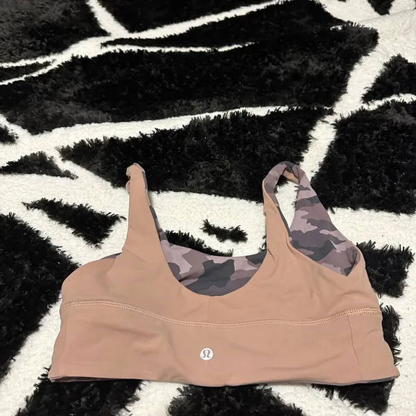 Lululemon Align Reversible Bra Light Support A/B Cup W2DAAS camo misty mauve 10 - Image 5
