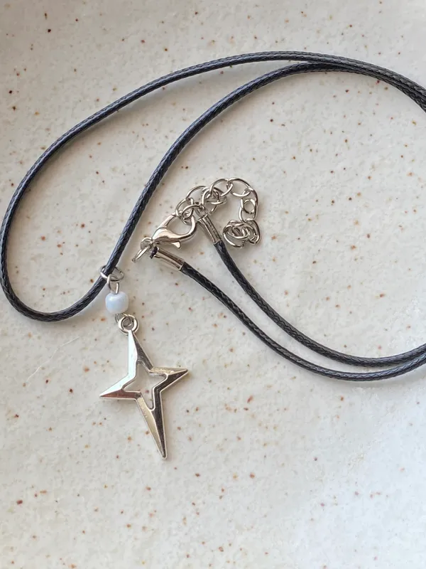 Handmade grunge y2k street sparkle necklace💫🌀 - Image 7