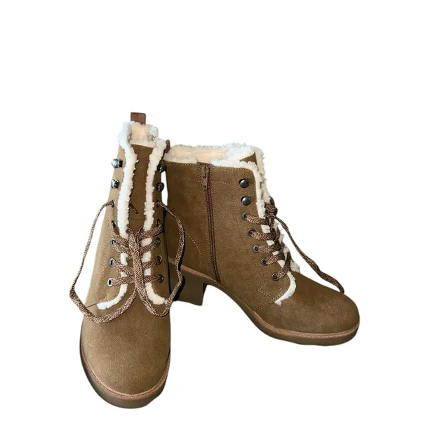 NWT LifeStride Heels LifeStride | Rhodes Cozy Boot Sherpa Lined Suede Leather - Image 12
