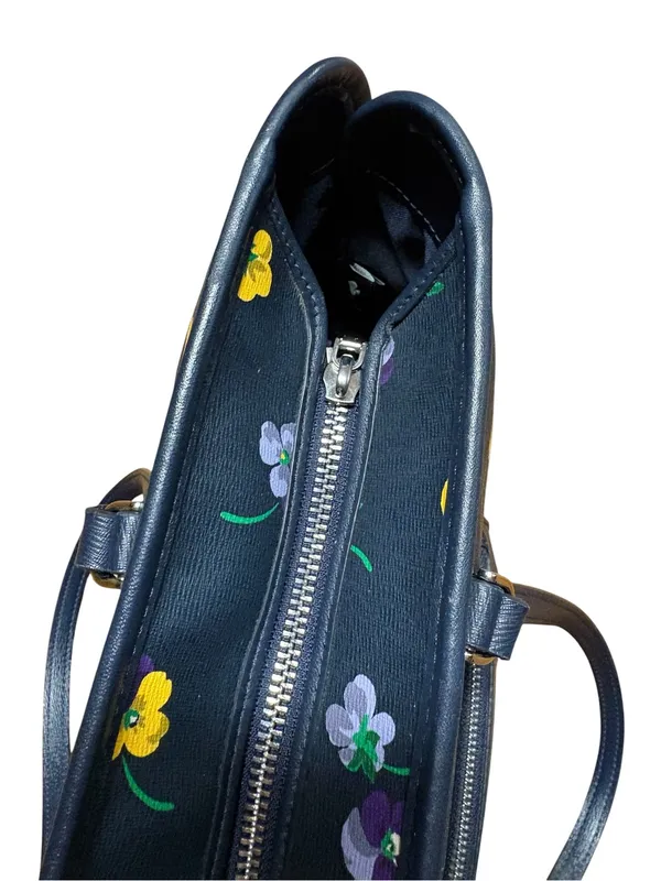 Kate Spade Blue & Yellow Floral Tote - Image 9