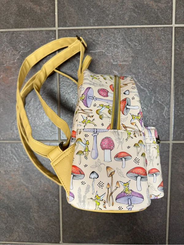 Loungefly Disney Peter Pan Tinker Bell Mushrooms Mini Backpack Bag Fairycore - Image 10