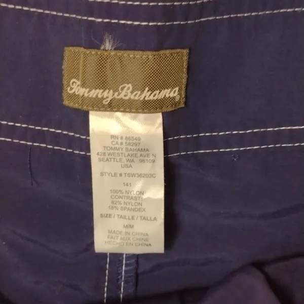 Tommy BAHAMA - blue red board shorts size medium - Image 2