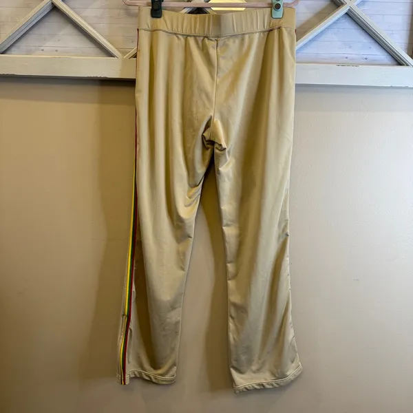 VINTAGE Jordan Womens TRACK Pants Large/Medium Tan, Red, Green,‎ Yellow Dri-Fit - Image 3