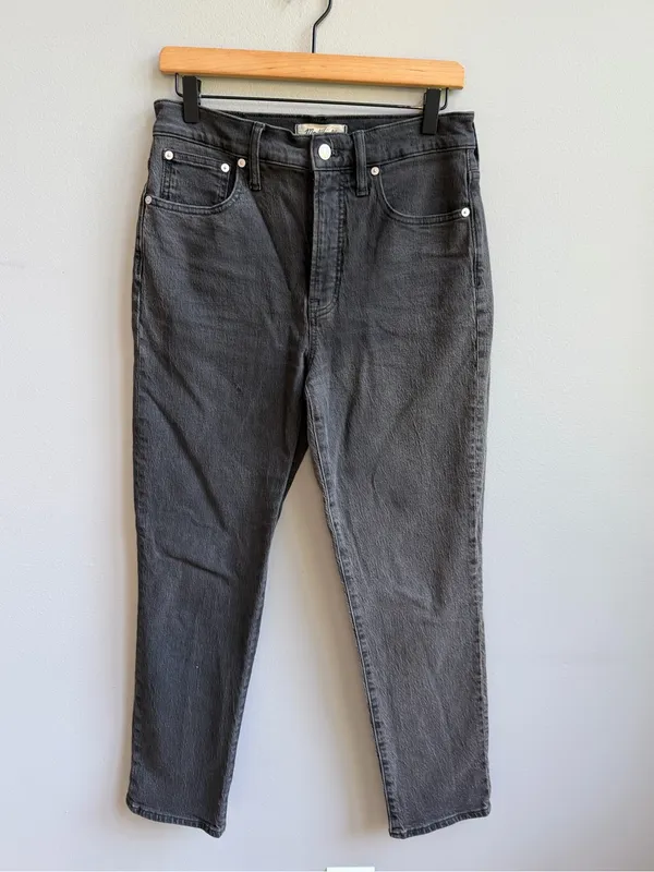 Madewell The Perfect Vintage Jean Faded Black Size 27 High Rise Ankle Length - Image 3