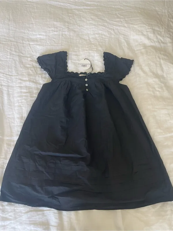 NWT Worth Collective size Large L Binx Mini Dress Cotton Black Needii Eyelet - Image 4