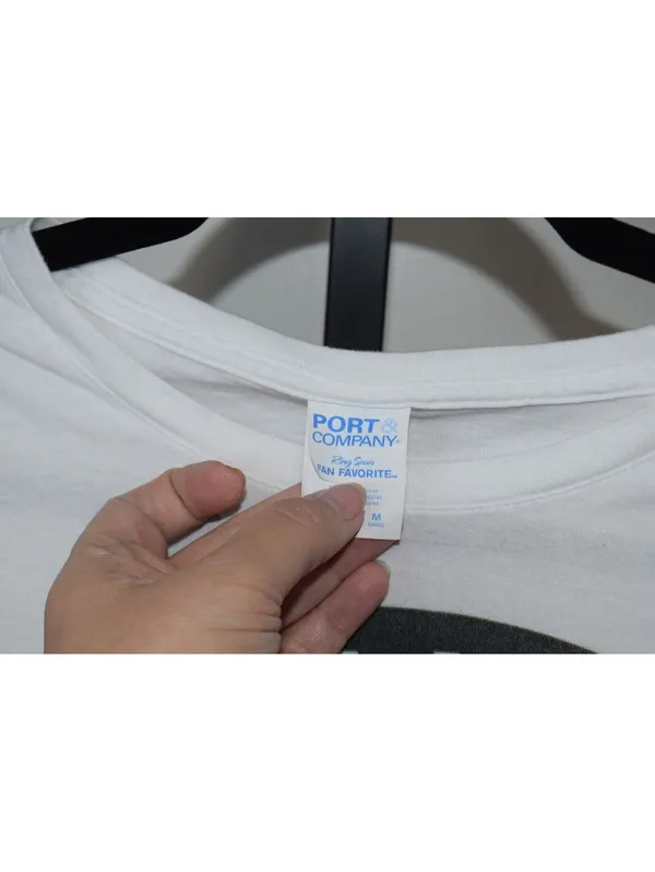 Port & Company Clueless Graphic T-Shirt Medium White 90s Y2K - Image 3