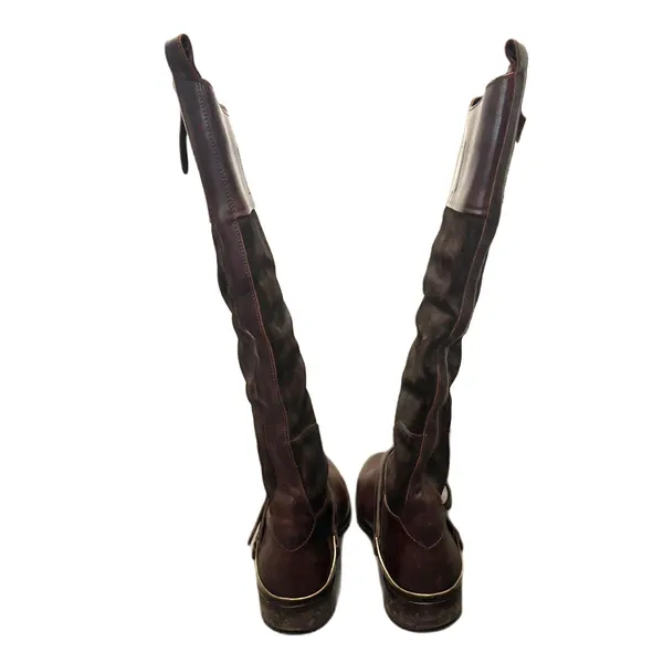 Golden Goose Charlye Riding Boots Santa Fe Suede Leather‎ Distressed Size 36 (6) - Image 6
