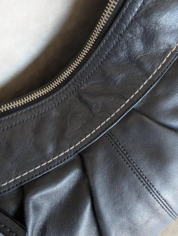 Coach Black Soho Hobo Shoulder Bag Leather - Image 3