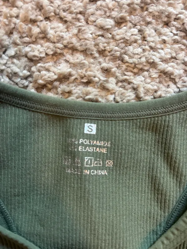 Athletic Crop Top Tank Green - Image 2
