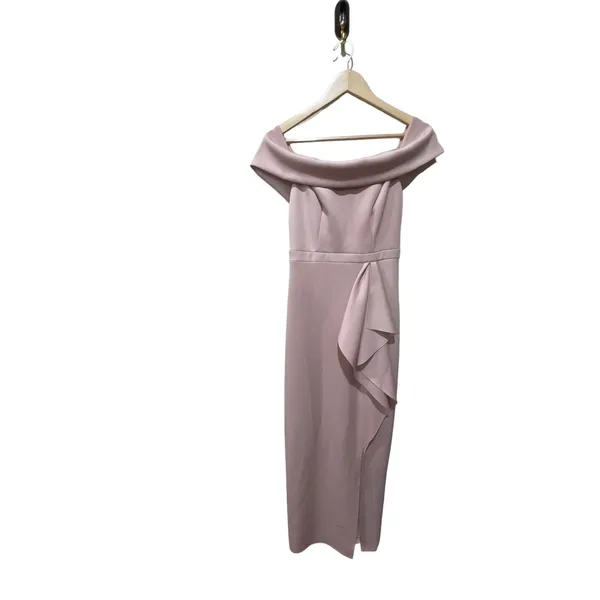 AQUA Off-the-Shoulder Cascade Gown Size 4‎ - Image 2
